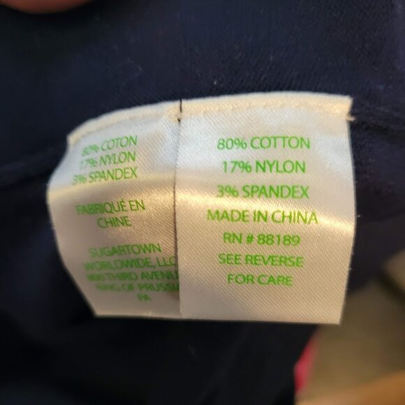 Lilly Pulitzer Maria Boatneck Sweater Navy with Pink White Stripe sz Medium - Picture 4 of 6